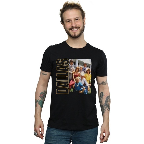 Vêtements Homme T-shirts manches longues Dallas Ewing Family Photo Noir
