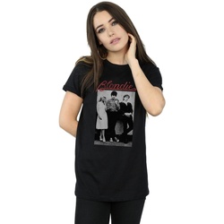 Vêtements Femme T-shirts manches longues Blondie Distressed Band Noir