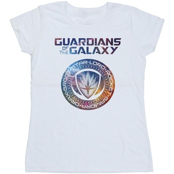 Vêtements Femme T-shirts manches longues Marvel Guardians Of The Galaxy Stars Fill Logo Blanc