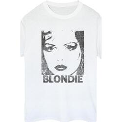 Vêtements Femme T-shirts manches longues Blondie Text Face Blanc