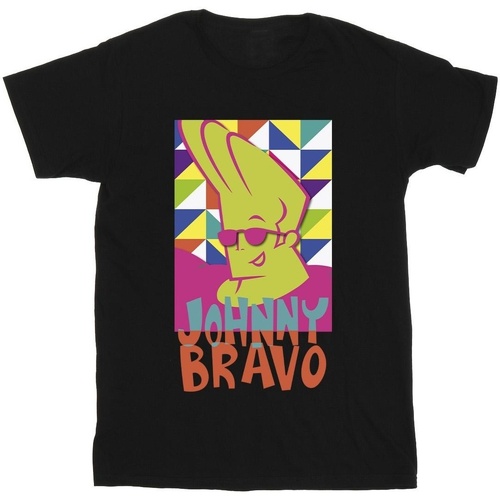 Vêtements Fille T-shirts manches longues Johnny Bravo Multi Triangles Pop Art Noir