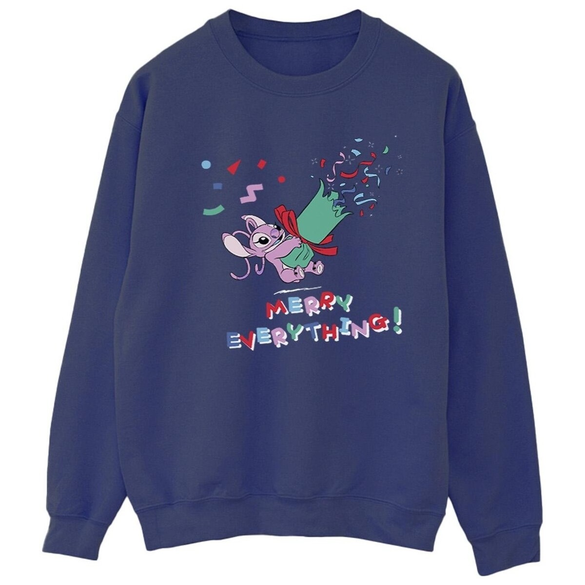 Vêtements Femme Sweats Disney Lilo And Stitch Angel Merry Everything Bleu