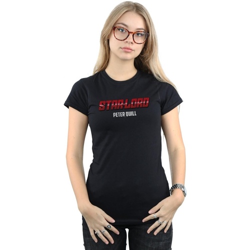 Vêtements Femme T-shirts manches longues Marvel Star Lord AKA Peter Quill Noir