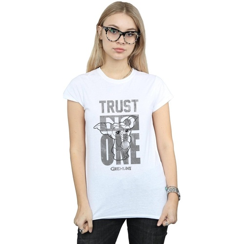 Vêtements Femme T-shirts manches longues Gremlins Trust One Mogwai Blanc