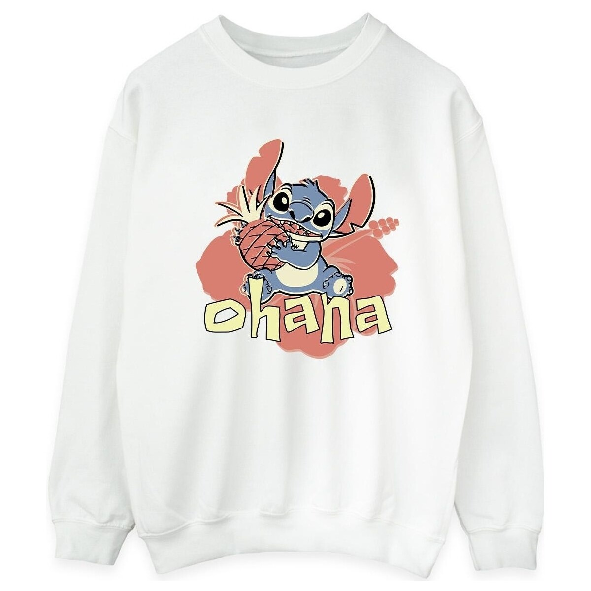 Vêtements Femme Sweats Disney Lilo And Stitch Ohana Pineapple Blanc