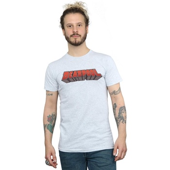 Vêtements Homme T-shirts manches longues Marvel Deadpool Text Logo Gris