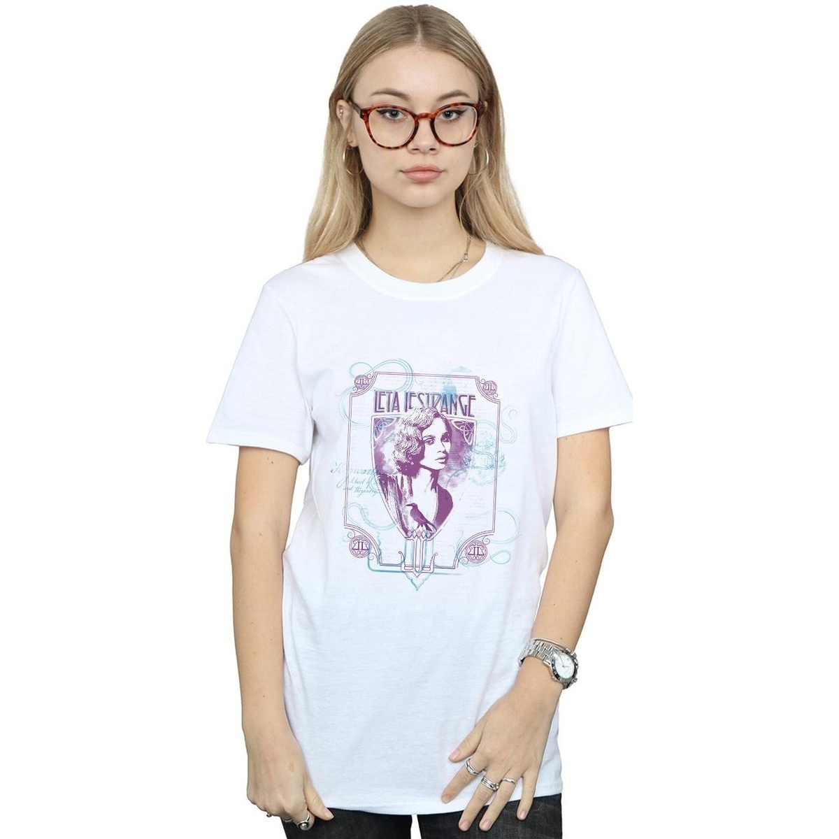 Vêtements Femme T-shirts manches longues Fantastic Beasts Leta Lestrange Blanc