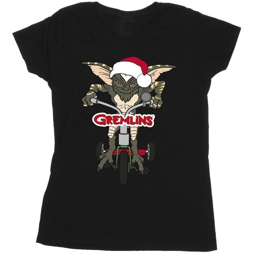 Vêtements Femme T-shirts manches longues Gremlins Bike Logo Noir