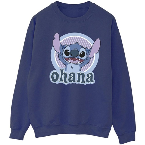 Vêtements Femme Sweats Disney Lilo And Stitch Ohana Circle Bleu