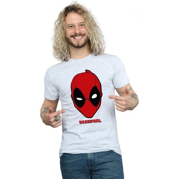 Vêtements Homme T-shirts manches longues Marvel Deadpool Mask Gris