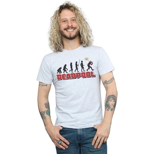 Vêtements Homme T-shirts manches longues Marvel Deadpool Evolution Gris