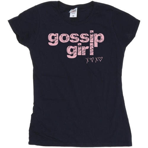 Vêtements Femme T-shirts manches longues Gossip Girl Swirl Logo Bleu