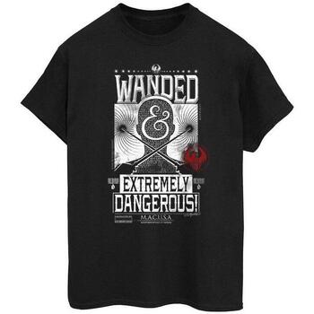 Vêtements Femme T-shirts manches longues Fantastic Beasts And Where To Fi Wanded Extremely Dangerous Noir