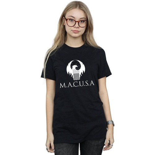 Vêtements Femme T-shirts manches longues Fantastic Beasts MACUSA Logo Noir