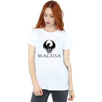 Vêtements Femme T-shirts manches longues Fantastic Beasts MACUSA Logo Blanc