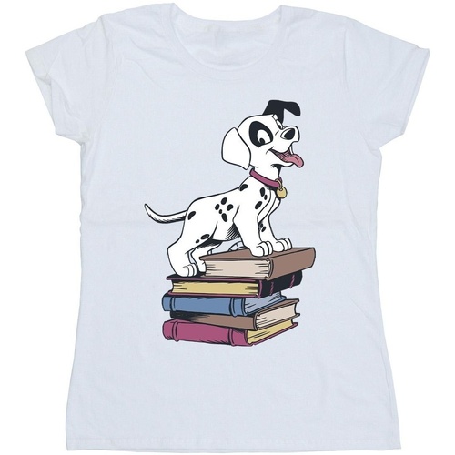 Vêtements Femme T-shirts manches longues Disney 101 Dalmatians Books Blanc