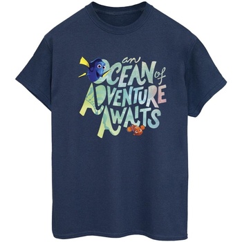 Vêtements Femme T-shirts manches longues Disney Finding Dory Ocean Of Adventure Bleu