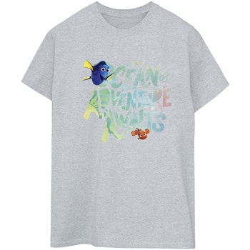 Vêtements Femme T-shirts manches longues Disney Finding Dory Ocean Of Adventure Gris