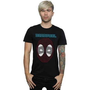 Vêtements Homme T-shirts manches longues Marvel Deadpool Mesh Head Noir