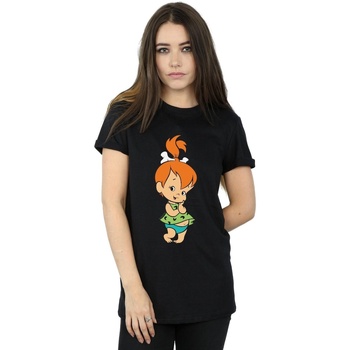 Vêtements Femme T-shirts manches longues The Flintstones Pebbles Flintstone Noir
