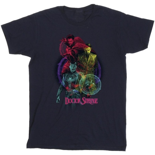 Vêtements Homme T-shirts manches longues Marvel Doctor Strange Rainbow Bleu
