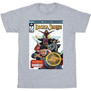 Vêtements Homme T-shirts manches longues Marvel Doctor Strange Comic Cover Gris