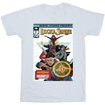 Vêtements Homme T-shirts manches longues Marvel Doctor Strange Comic Cover Blanc