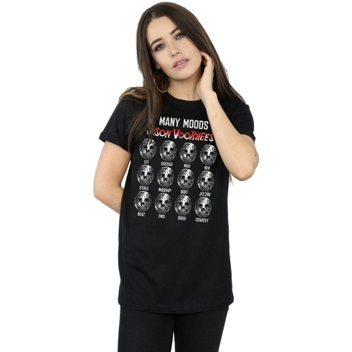 Vêtements Femme T-shirts manches longues Friday 13Th The Many Moods Of Jason Voorhees Noir