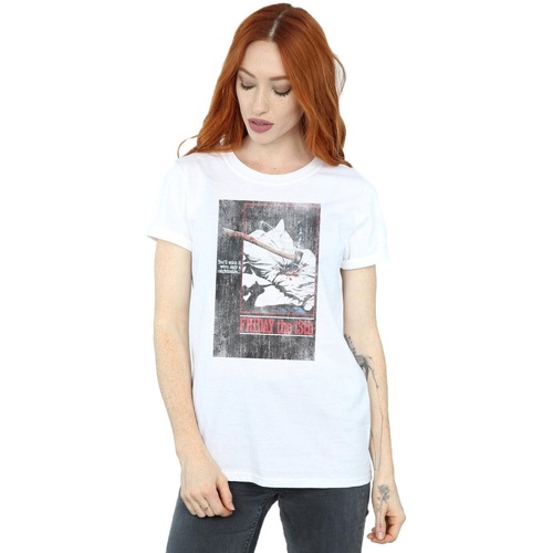 Vêtements Femme T-shirts manches longues Friday 13Th Distressed Axe Poster Blanc