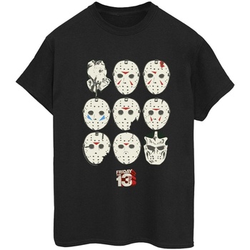 Vêtements Femme T-shirts manches longues Friday The 13Th Jason Masks Noir