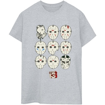 Vêtements Femme T-shirts manches longues Friday The 13Th Jason Masks Gris