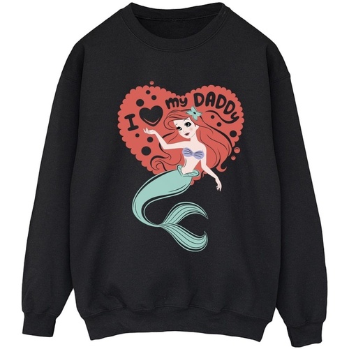 Vêtements Femme Sweats Disney The Little Mermaid Love Daddy Noir