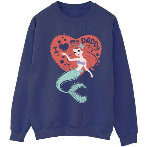Vêtements Femme Sweats Disney The Little Mermaid Love Daddy Bleu
