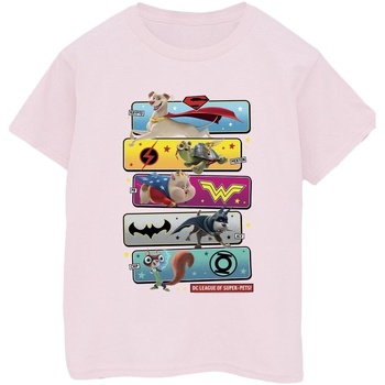 Vêtements Homme T-shirts manches longues Dc Comics DC League Of Super-Pets Character Pose Rouge