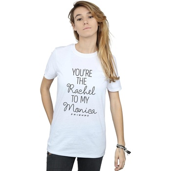 Vêtements Femme T-shirts manches longues Friends You're The Rachel To My Monica Blanc