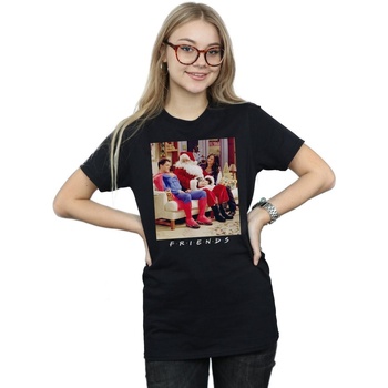 Vêtements Femme T-shirts manches longues Friends Superman And Santa Noir