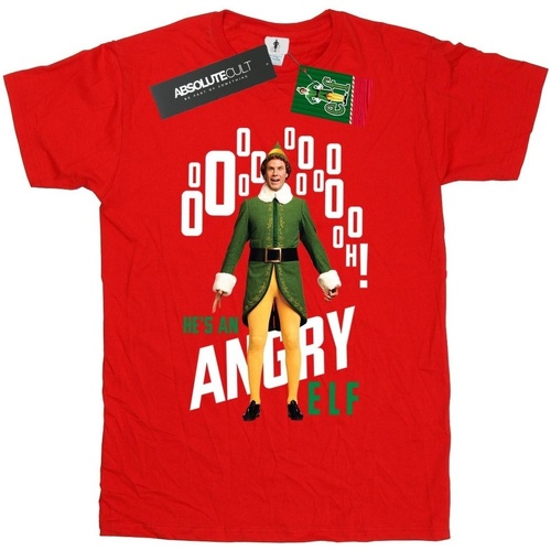 Vêtements Homme T-shirts manches longues Elf Angry Rouge