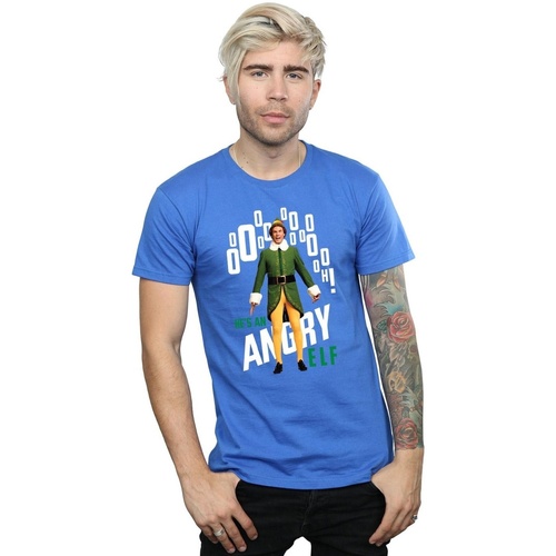 Vêtements Homme T-shirts manches longues Elf Angry Bleu