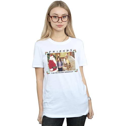 Vêtements Femme T-shirts manches longues Friends I Am The Holiday Armadillo Blanc