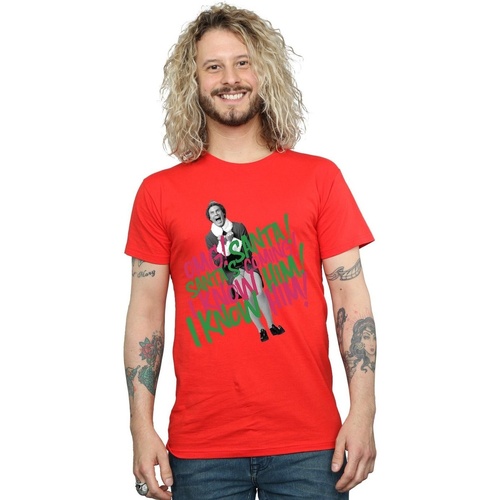 Vêtements Homme T-shirts manches longues Elf Santa's Coming Rouge