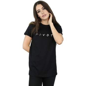 Vêtements Femme T-shirts manches longues Friends Pivot Logo Noir