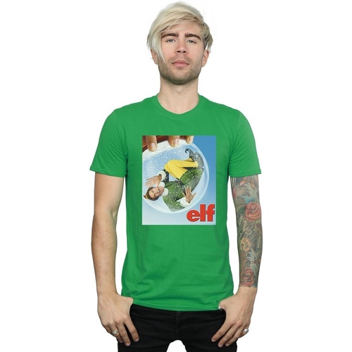 Vêtements Homme T-shirts manches longues Elf Snow Globe Poster Vert