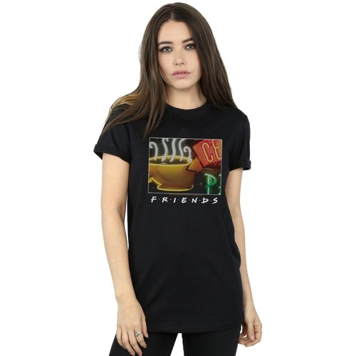 Vêtements Femme T-shirts manches longues Friends Central Perk Homage Noir