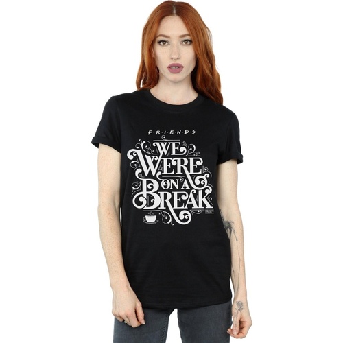 Vêtements Femme T-shirts manches longues Friends On A Break Ornamental Noir
