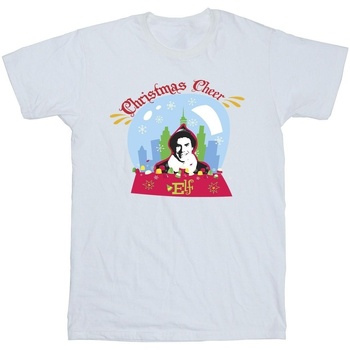 Vêtements Homme T-shirts manches longues Elf Christmas Snowglobe Blanc