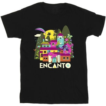 Vêtements Homme T-shirts manches longues Disney Encanto Many Houses Noir