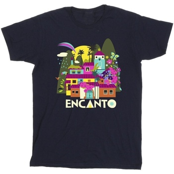 Vêtements Homme T-shirts manches longues Disney Encanto Many Houses Bleu