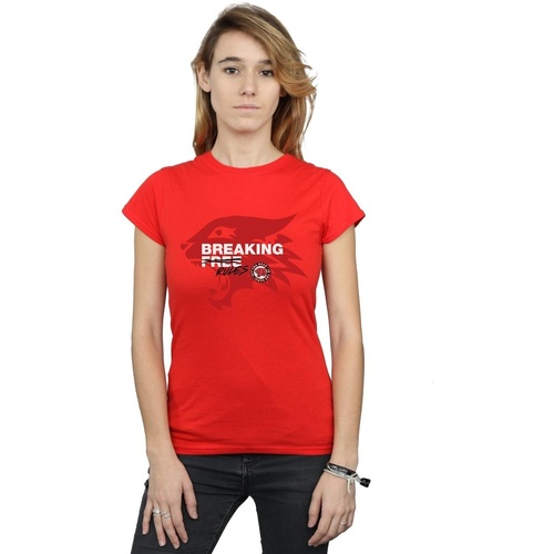 Vêtements Femme T-shirts manches longues Disney High School Musical The Musical Breaking Rules Rouge