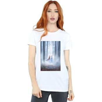 Vêtements Femme T-shirts manches longues Disney Frozen 2 Movie Poster Blanc