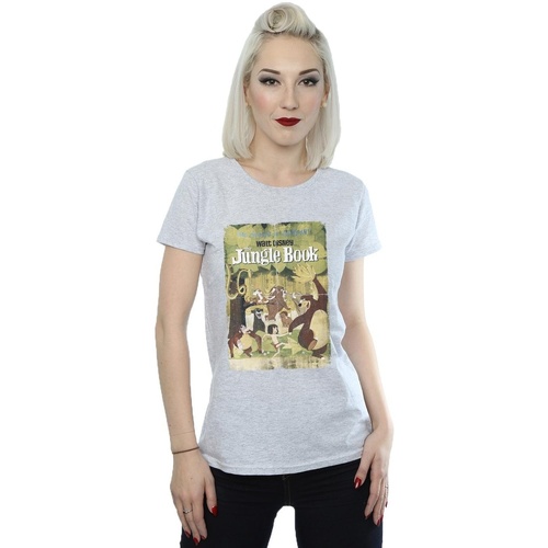 Vêtements Femme T-shirts manches longues Disney The Jungle Book Retro Poster Gris